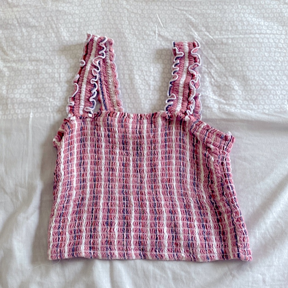 Hollister Ruched Crop Tank Top